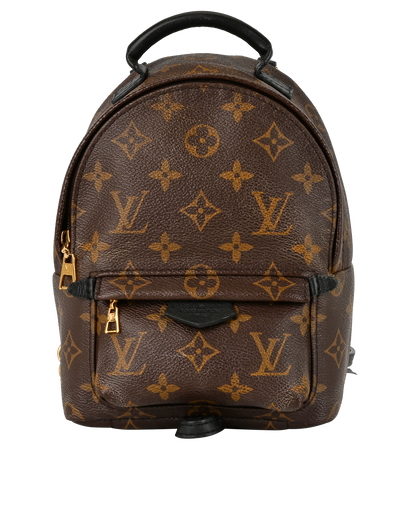 Mini Palm Springs Backpack, £1,200, Handbags, Brown, Canvas, Front view